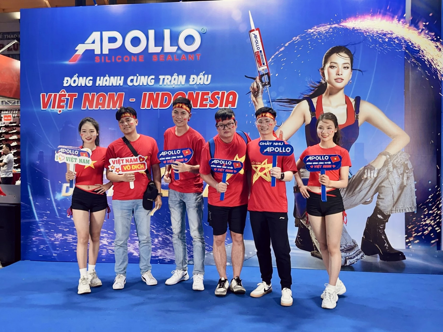 Apollo Silicone đồng hành cùng đội tuyển Việt Nam quyết đấu Indonesia trên sân vận động Mỹ Đình